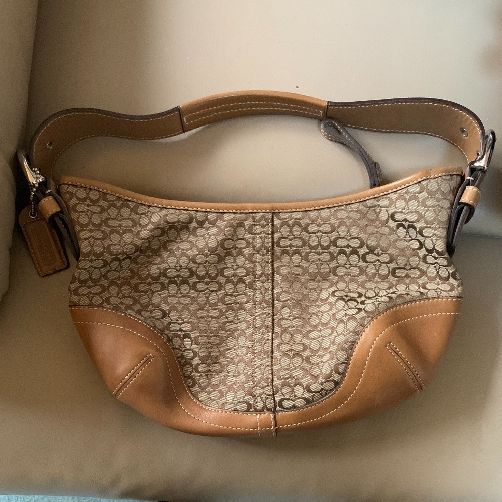 Coach Mini Canvas Hobo Purse J32-6351